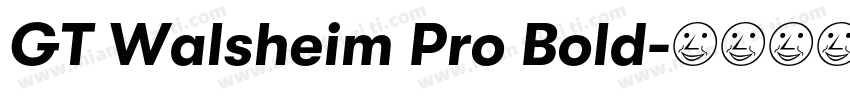 GT Walsheim Pro Bold字体转换